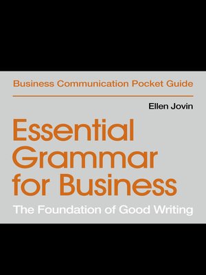 cover image of Essential Grammar for Business